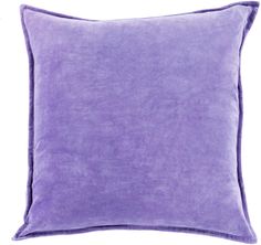 Surya Cotton Velvet Ava Grace CV-018 Pillow 18 X 18 X 4 Poly filled Pillows On Bed, Purple Pillow, Elegant Pillow, Handmade Throws, Transitional Kitchen, Decor Buy, Velvet Throw, Velvet Throw Pillows, Purple Velvet