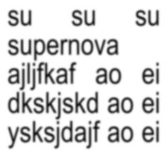 some type of text that is in black and white, with the words supermova all