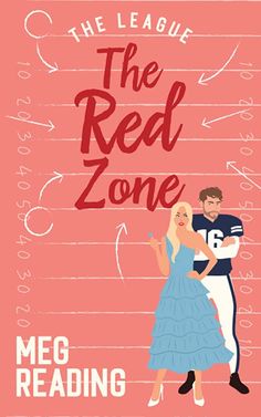 the red zone book cover with a man and woman standing next to each other, in front of a pink background