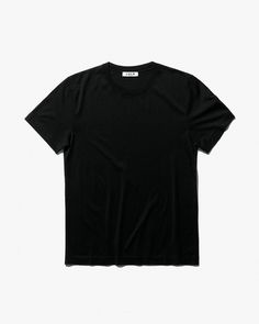 Our 220 gsm Midweight T-Shirt is designed with a regular fit and crew neck. Made of a unique Tencel™ lyocell and pima cotton blend. Lyocell—a fibre derived from certified renewable wood sources—providing silk-like softness, drape and superior breathability, while pima cotton—an extra long fibre—provides texture. Due to the natural characteristics of the fabric, this garment will slowly and gracefully fade with age. Regular fit, crew neck Fits true to size. Size up or down depending on fit prefer Basic Relaxed Fit Pima Cotton T-shirt, Classic Everyday Pima Cotton T-shirt, Classic Everyday T-shirt In Pima Cotton, Black Organic Cotton Crew Neck T-shirt, Everyday Pima Cotton T-shirt, Solid Color Pima Cotton T-shirt For Everyday, Solid Pima Cotton T-shirt For Everyday, Relaxed Fit Pima Cotton T-shirt, Pima Cotton Crew Neck T-shirt