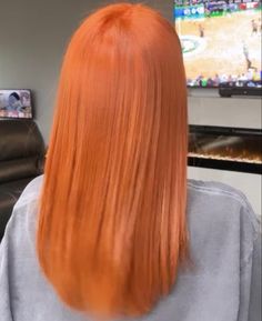 Dyed Orange Hair Natural, Burnt Orange Hair On Black Women Natural, Orange Spice Hair Color On Black Women, Orange Natural Hair Black Women, Red Orange Natural Hair Black Women, Ginger Orange Hair, Hair Dye Black, Copper Braids, Bright Orange Hair