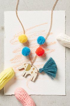 Anthropologie Playdate Necklace Textile Necklace, Childs Play, Kids Bracelets, Boho Bedding, Kids Jewelry, Wood Jewellery, Girls Hair Accessories, Metal Necklaces