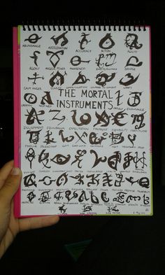 The Mortal Instruments Runes.This took me forever to put togetherbut it was worth it Mortal Instruments Runes, Clary Y Jace, Rune Tattoo, Shadowhunters Tv Show, Cassandra Clare Books, Shadowhunters The Mortal Instruments, Amazing Person, 4 Tattoo, Infernal Devices