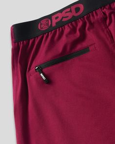 With a relaxed but tailored fit, the Premium Jogger is a versatile closet staple elevating comfort and style. Made for everything from jogging (hence the name) to lounging, the Jogger features an elastic waistband with our signature branding on the back, a functional draw cord, and zip pockets. | PSD Men's Premium Jogger - Almandine in Maroon, Size 2XL Closet Staples, Jogging, Zip Pockets, Branding, Size Medium, Elastic, Closet