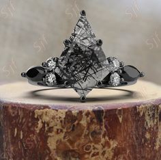 This Engagement Rings item by WanderlustJewelryArt has 2633 favorites from Etsy shoppers. Ships from Northampton, PA. Listed on Aug 3, 2023 Kite Engagement Ring, Black Rutilated Quartz Engagement Ring, Rutilated Quartz Engagement Ring, Quartz Engagement Ring, Black Rutilated Quartz, Cute Engagement Rings, Future Engagement Rings, Black Wedding Rings, Engagement Ring Prices