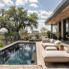 32 Outdoor Decks with Pools Incorporating Japandi Elements Japandi Elements, Japanese Simplicity