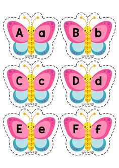 the letter f is for butterfly cut outs