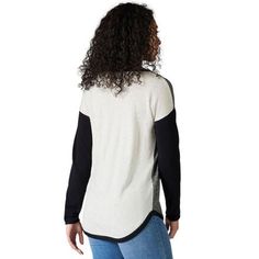 Whether we're working from home or heading out of the house to get together with friends, the Shadow Pine Colorblock Sweater offers the comfort we need to carry us through the day. Merino wool blend fabric wicks moisture and regulates temperature, but it also eliminates odors to keep us looking and feeling fresh as can be. Winter Long Sleeve Tops With Contrast Panels, Casual Fall Tops With Contrast Panels, Casual Fall Top With Contrast Panels, Long Sleeve Tops With Contrast Panels For Winter, Casual Tops With Contrast Panels For Fall, Color Block Tops For Winter Workwear, Color Block Tops For Workwear In Winter, Casual Color Block Sweater For Work, Colorblock Sweater