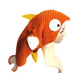 PRICES MAY VARY. Size:Head circumference:General People 24"-25"(Defined size is normal, please mainly in kind) Awesome Halloween or Cosplay accessory.Warm and cozy feel design beanie hat,Best Christmas Gift,Thanksgiving gift,Black Friday,Halloween Party Gifts,Birthday gift, Valentine's Day gift. This Super Cute Fish Hat is Just What You Need at any Under the Sea Celebration Party. This Hat Has an Adorable Personality and is a Great Accessory for any Adult Fun Party Costume.This excellent fashion accessory help keep head warm in cold weather for outdoor activities. Suitable for men,women lady and teens, fashionable Unique design keeps you looking good in the cold weather and party! Don't miss it! Friday Halloween, Fish Hat, Funny Costume, Halloween Party Gifts, Cute Fish, Funny Costumes, Knitted Animals, Hat Handmade, Handmade Knit