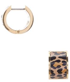 From kate spade new york&#x2C; these earrings feature:Hoop Earrings14k Gold PlatingMetal/ EnamelApprox. .63"Post Back Imported Spade Earrings, Preppy Jewelry, Kate Spade Earrings, Huggie Hoop Earrings, Dillard's, Huggies Earrings, Kate Spade New York, Kate Spade, Gold Bracelet