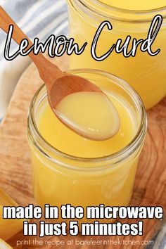 lemon curd made in the microwave in just 5 minutes