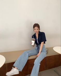 Ulzzang Fashion Summer, Ulzzang Outfit, Korean Summer Outfits, Casual College Outfits, Casual Day Outfits, Korean Fashion Trends