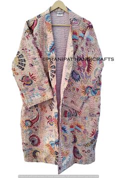 Silk Tank Dress, Kantha Fabric, Kantha Jacket, Stitch Fit, Patchwork Jacket, Kantha Quilt, Women's Coats & Jackets, Quilted Jacket, Everyday Wardrobe