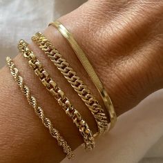 Ice Ideas, Gold Bracelet Stack, Champagne Collection, Gold Bracelets Stacked, Jewelry Product Shots, Bold Earrings, Casual Jewelry, Bracelet Dainty, Dainty Bracelet