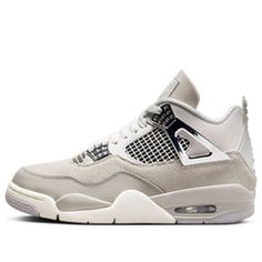 (WMNS) Air Jordan 4 Retro 'Vivid Sulfur' AQ9129-101-KICKS CREW Modern Leather Air Jordan 4 For Sports, Sporty Air Jordan 4 Leather With Perforations, Sporty Leather Air Jordan 4 With Perforations, White Leather Air Jordan 4 With Perforations, White Leather Air Jordan 4 With Boost Midsole, Jordan 4’s, Jordan 4 Retro, Air Jordan 4, Air Jordan 4 Retro