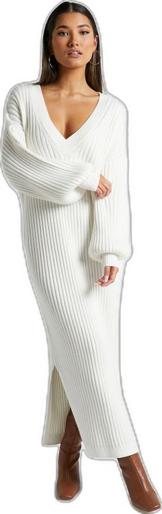 White Knit Dress, White Midi, Knit Midi, Knit Midi Dress, Body Measurements, Midi Length, Knit Dress, Unique Style, Fashion Forward