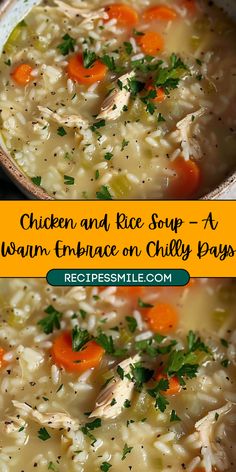 chicken and rice soup - a warm embrace on chilly days