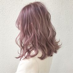 ピンクラベンダー♥︎ Dusty Rose Hair, Dusty Pink Hair, Lavender Hair Colors, Hair Color Underneath, Lilac Hair, Hair Color Pastel, Hair Arrange