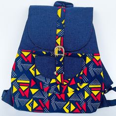 This beautiful backpack is handmade in Uganda, Africa made with super fun African fabric. It's very durable and versatile. This backpack is approximately 14'' in length and 12'' in width. All the proceeds from each item that is bought goes directly to the woman in Uganda who made that item! Great way to purchase with a purpose! Uganda Africa, Beautiful Backpacks, Designer Backpack, African Accessories, Cool Braid Hairstyles, Cool Braids, Braid Hairstyles, Designer Backpacks, African Fabric