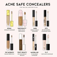 Best Makeup Products 2023, Make Up Products List, Makeup Routine For Acne, Trendy Makeup Products