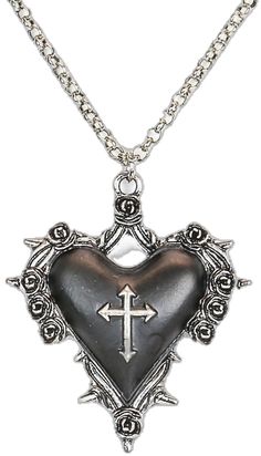 Grunge Heart-shaped Jewelry For Halloween, Punk Style Heart Necklace For Gift, Grunge Metal Necklaces For Valentine's Day, Gothic Metal Heart Necklace For Valentine's Day, Emo Heart-shaped Jewelry Gift, Grunge Heart-shaped Necklace For Gifts, Edgy Heart-shaped Halloween Necklace, Punk Style Metal Heart Necklace Gift, Punk Style Metal Heart Necklace For Gift