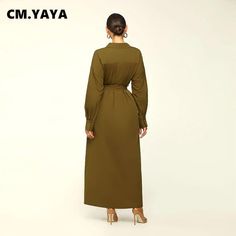 Brand Name: CM.YAYAElasticity: Non StrechSleeve Style: RegularFabric Type: PoplinPattern Type: SolidFit Type: Regulai FitSilhouette: STRAIGHTNeckline: O-NeckDecoration: SequinedStyle: High StreetDresses Length: Knee-LengthMaterial: CottonAge: Ages 25-35 Years OldOrigin: Mainland ChinaCN: FujianClosure Type: PulloverType: RegularWaistline: empireSleeve Length(cm): FullSeason: Autumn/WinterProfile Type: HPlace Of Origin: China (Mainland)Gender: WOMENSupport: wholesale and dropshippingItem: CM.YAYA Khaki Dress For Fall, Khaki Fall Dress, Solid Color Khaki Fall Dress, Spring Khaki Long Sleeve Maxi Dress, Winter Solid Color V-neck Maxi Dress, Winter V-neck Maxi Dress Solid Color, Fitted Long Sleeve Khaki Dress, Fitted Khaki Long Sleeve Dress, Spring Office Khaki Dress