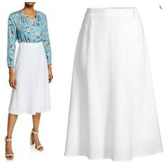 Kobi Halperin Womens Dakota White Lyocell A-Line Midi Skirt Manufacturer: Kobi Halperin Suggested Price: $348.00 Condition: New With Tagsstyle Type: Midi Skirt Collection: Kobi Halperin Sleeve Length:Closure: Material: 100% Lyocell Fabric Type: Woven Specialty: Lined Spring A-line Maxi Skirt For Workwear, White Maxi Skirt For Spring Workwear, Modest Lined Maxi Skirt For Work, Flattering Flared Skirt For Spring, Spring Office Flared Skirt, Spring Workwear Skirted Bottoms, Spring Office Maxi Skirt With Lining, A-line Maxi Skirt For Spring Workwear, Spring Office Maxi Skirt