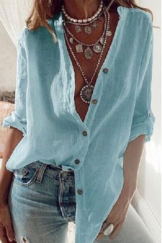 Ladies Long Top, Womens Tops Summer, Women Tunic Tops, Loose Blouse, Loose Tops, Look Casual, Sierra Leone, Botswana, Plus Size Blouses