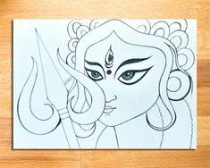 Easy Durga Maa Drawing | Maa Durga Line Art | Goddess Durga Thakur Drawing || maa durga drawing, durga maa drawing, easy drawing of durga Maa, goddess durga drawing, how to draw durga maa, maa durga pencil drawing, goddess durga line art, durga maa drawing ideas, art videos, pencil drawing, simple drawing, drawing tutorial, line art, vivek art academy. Goddess Durga Sketch Easy, Durga Thakur Drawing, Goddess Durga Drawing, Drawing Of Durga Maa, Thakur Drawing, Durga Maa Drawing, Durga Thakur