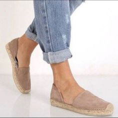 New Dv By Dolce Vita Tan Espadrilles Dv By Dolce Vita Sz;6.5 Casual Suede Espadrilles For Beach, Casual Beige Suede Espadrilles, Casual Suede Espadrilles For Vacation, Beige Suede Espadrilles For Summer, Summer Beige Suede Espadrilles, Spring Suede Slip-on Espadrilles, Casual Suede Espadrilles For Spring, Beige Suede Espadrilles For Vacation, Beige Suede Espadrilles For Beach