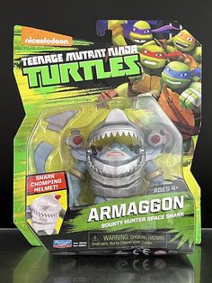 the teenage mutant ninja armagon action figure is in its package, and it's ready to be shipped