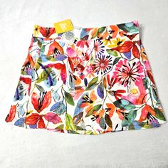 New With Tags Ripskirt Hawaii Wildflower Watercolor Colorful Wrap Skirt In Length 1 With Side Pockets. *Adjustable Waist With Hook & Loop Closure *Backside Kick Pleats *Lightweight & Packable *Quick Drying Print: Wildflower Watercolor Size: Medium Please Review All Photos. Colors May Vary Due To Different Screen & Monitor Displays. Smoke-Free & Pet Free Home. Thank You For Stopping By Our Closet. Multicolor Printed Summer Skirt, Beach Floral Print Mini Skirt, Spring Multicolor Stretch Swim Skirt, Multicolor Stretch Mini Skirt For Summer, Stretch Multicolor Mini Skirt For Summer, Short Floral Print Skirt For Spring, Summer Beach Skort With Floral Print, Summer Multicolor Stretch Swim Skirt, Summer Beach Floral Print Skort