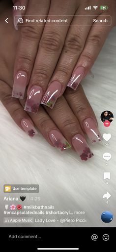 Encapsulated Nails, Milk Bath, Apple Music, Nails