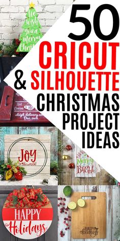 christmas project ideas for the 50 cricut and silhouette