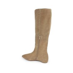 This slouchy knee-high boot strikes the perfect balance between classy and casual. The suede is waterproof and hand-sewn and the heel height is an easy one inch. Sophisticated and super versatile - be comfortable and chic everyday in this winter staple. DETAILS: Approximately 1 inch suede covered heel Approximately 16" shaft height & 14" circumference Soft Italian suede leather Leather lined Memory foam inside construction Full sacchetto construction for extra comfort Inside zipper for easy entr One Inch, Knee High Boots, Hand Sewn, Wedge Boot, Suede Leather, Knee High, Hand Sewing, Memory Foam, 1 Inch