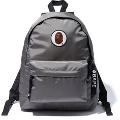 Bape Backpack, Bape Ape, Bape Streetwear, Patch Backpack, Grey Backpack, Backpack Patches, Bape Men, Grey Backpacks, Hot Sneakers