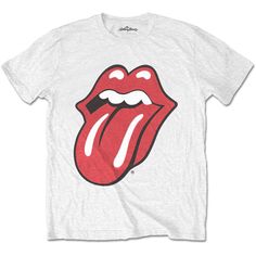 The Rolling Stones Classic Tongue Unisex T-Shirt Rolling Stones Shirt, Rolling Stones Logo, Keith Richards, Rolling Stone, High Quality T Shirts, Kid Tees, Band Tees, Rolling Stones, White T