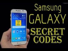 the samsung galaxy s6 secret code is displayed in front of a black background with yellow lettering