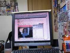 a desktop computer sitting on top of a desk next to a keyboard and monitor screen