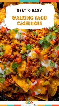 the best and easy walking taco casserole recipe