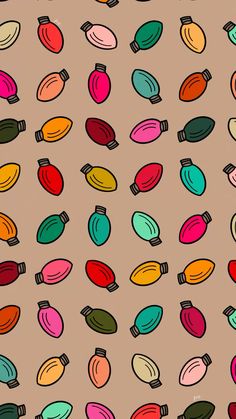 an image of many different colored objects on a brown background with black lines and dots