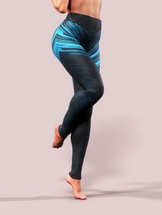 Blue Elastic Running Leggings, Blue Stretch Breathable Bottoms, Stretch Blue Pants With Built-in Shorts, Blue Sports Yoga Pants, Blue Sportswear Tights For Yoga, Blue Breathable Leggings For Yoga, Blue Sportswear Leggings, Blue Breathable Sportswear Bottoms, Sporty High Waist Running Tights