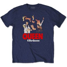 Get the Legendary QUEEN T-ShirtEmbrace your inner rockstar with our Officially Licensed QUEEN T-shirt! Perfect for fans of all ages, this shirt is a great way to show off your love for one of the most influential bands in rock history.Features and BenefitsAuthentic Design: Featuring the iconic QUEEN artwork, this shirt pays homage to the band's lasting impact on music and pop culture.Quality Material: Made of 100% soft, breathable materials, this shirt is designed for comfort and durability.Vers Queen Shirt, Queen Tshirt, Killer Queen, Freddie Mercury, High Quality T Shirts, Blue T, Mens Shirt, Blue Tshirt, Kid Tees