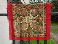 Vintage Ukranian shawl from my grandmother Nadia. Some shawls have holes and stains because they are vintage scarves.  Please think about it before buying. Vintage Scarves, My Grandmother, Think About It, Vintage Scarf, Shawls And Wraps, Dark Red, Scarf Wrap, Poland, Scarf Accessory