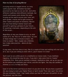 Scrying mirror Mirrors In Magic, Mirror Magic Witch, Black Mirror Scrying, Scry Mirror, Mirror Witchcraft, Mirror Divination, Scrying Witchcraft, Mirror Magick