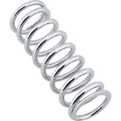 an image of a silver spiral ring on a white background with clippings to the side