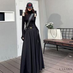 Lasaky - Vintage Chic Low Waist Pleated Skirt Half-length Skirt Low Waisted Skirt, Flared Sleeves Top, Pleated Maxi Skirt, Ruched Skirt, Women Skirts, Linen Casual, Elegant Shirt, Party Dresses For Women, Types Of Skirts