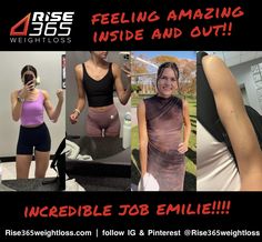 I’m SO excited to celebrate Emilie and her amazing transformation with the Rise 365 program! From CRUSHING her nutritional goals to absolutely owning our custom remote workout plan, Emilie’s results are proof that with the right guidance and trust in the process, ANYTHING is possible! The confidence, health, and energy she gained show that diet, workouts, and support can change EVERYTHING.

Click the Pinterest link to see my full write-up and post on her amazing journey with Rise 365! The Incredible Journey, Anything Is Possible, The Rise, So Excited, Diet