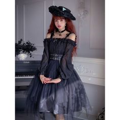 Gothic Black/Wine Lolita Dress SP17562 Material: polyester Set includes: Dress+Girdle+Waist chain Size: S L Short Dress Size Chart : Size/cm Bust Sleeve Waist Length S 78-108 60 63-100 94 L 83-113 60 63-105 94 Long Dress Size Chart : Size/cm Bust Sleeve Waist Length S 78-108 60 63-100 110 L 83-113 60 63-105 110 Dark Princess, Egirl Clothes, Wine Dress, Op Dress, Party Dress Long Sleeve, Lolita Dress, Gothic Lolita, Dress Size Chart, Lolita Fashion