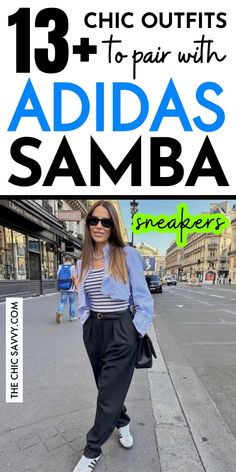 Adidas Samba sneakers come in a variety of colors and styles, making them perfect for mixing and matching with anything in your wardrobe. Here are some of my favorite Adidas Samba Sneaker outfits that you can easily recreate. Whether it's summer, spring, or winter, find inspiration for casual, street style, and chic looks featuring white, black, green, and OG Adidas Sambas. Elevate your style with these versatile and trendy Adidas Samba outfit ideas. # SneakerOutfits #adidassambasoutfits #adidassambaoutfitwomen #adidassambaoutfitsummer #adidassambaoutfitspring #adidassambacasual #adidassambastreetstyle #adidassambawinter #adidassambablack #adidassambaog #adidassambagreen #adidassambawhite